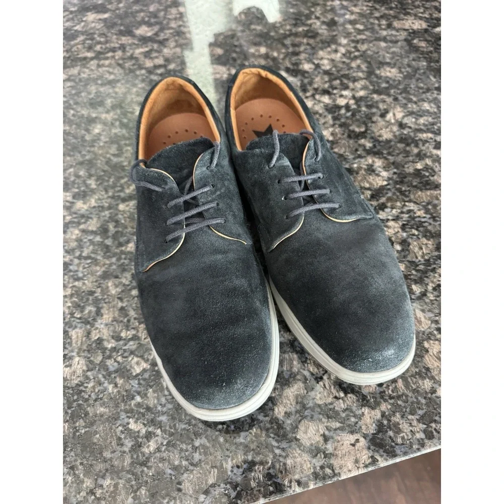 VALERIO MMMS70 MEN Dress, Casual‎ Shoes. NAVY SUEDE BY MEPHISTO Sz 7.5 Uk 7